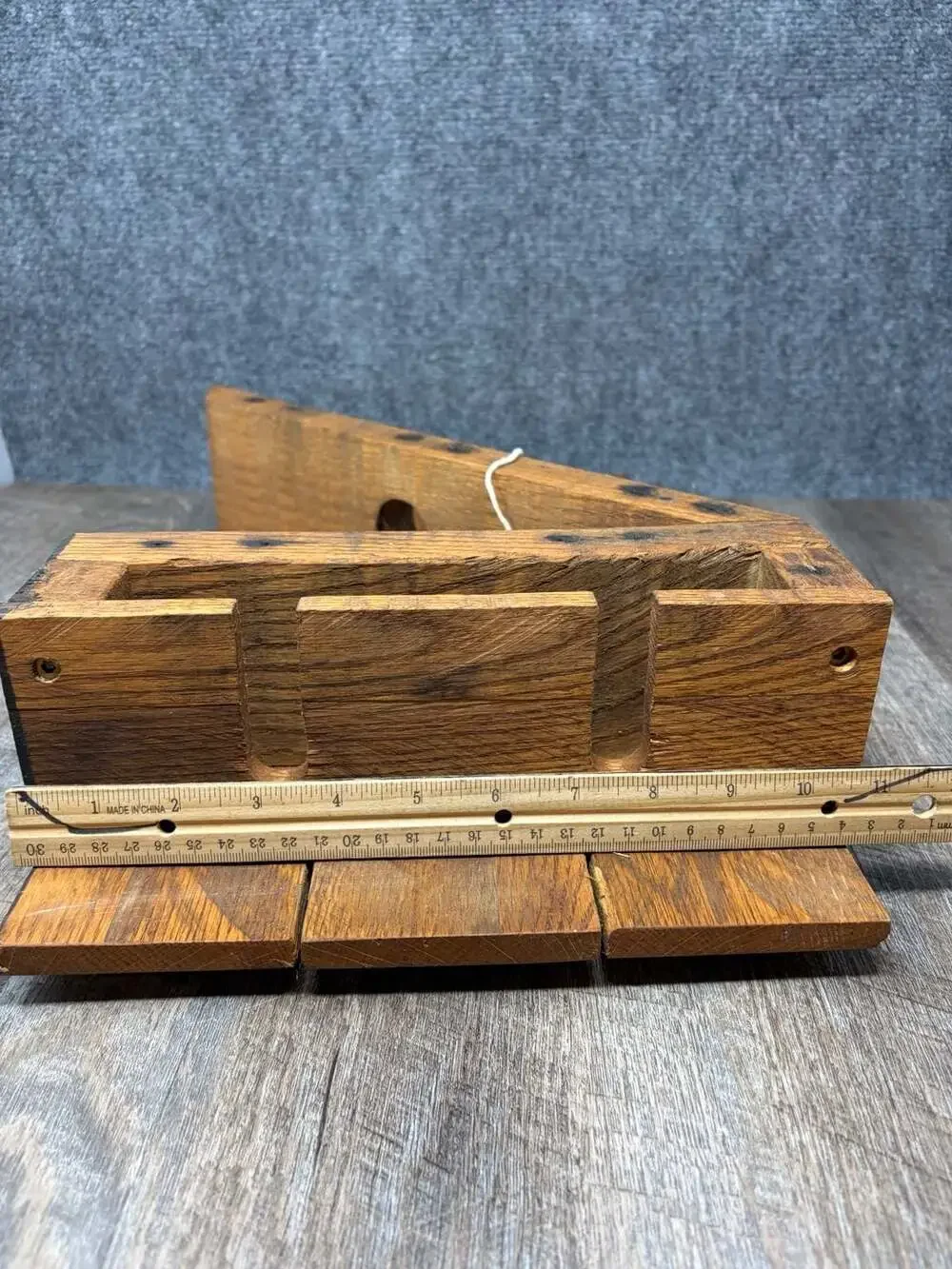 The Country Craftsman Handcrafted Rustic Oak Pallet Wood Wine Rack,cottage-camp